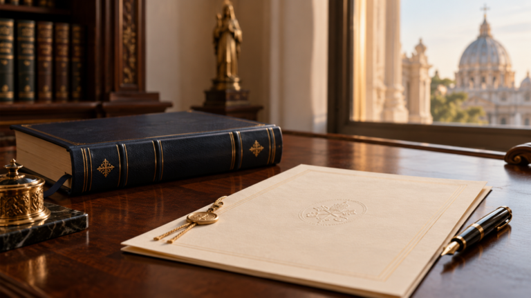 Decreto e Código de Direito Canônico representando recurso hierárquico